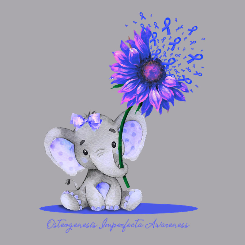 Hot Trend Osteogenesis Imperfecta Awareness Cute Elephant Sunflower Bl Youth 3/4 Sleeve by greggjvandervor | Artistshot