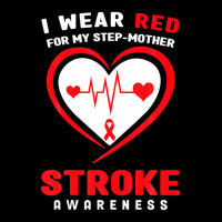 I Wear Red For My Step-mother Stroke Awareness Pocket T-shirt | Artistshot