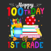 Happy 100th Day Of 1st Grade Teacher 100 Days Of School Boys Red Exclusive T-shirt | Artistshot