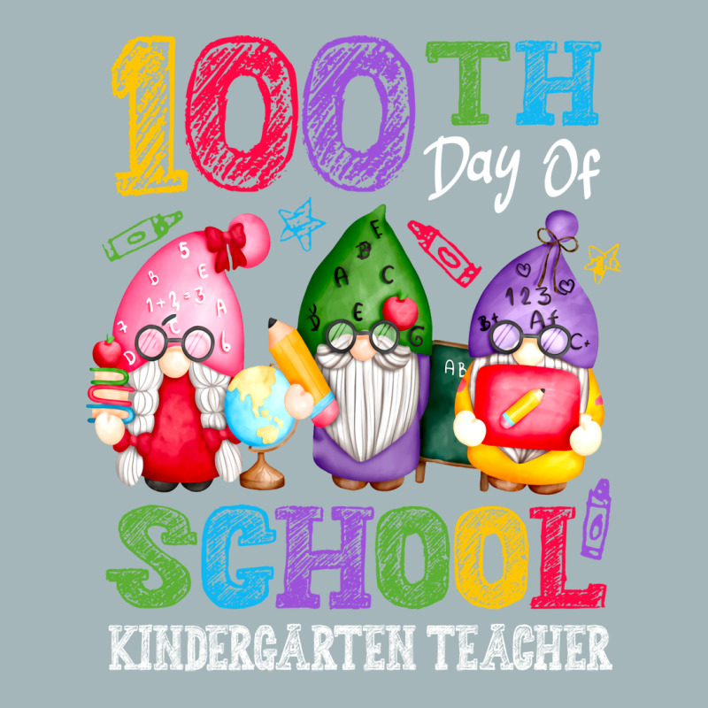 Happy 100th Day Of School Cute Gnome Kindergarten Teacher Trending Unisex Sherpa-lined Denim Jacket | Artistshot