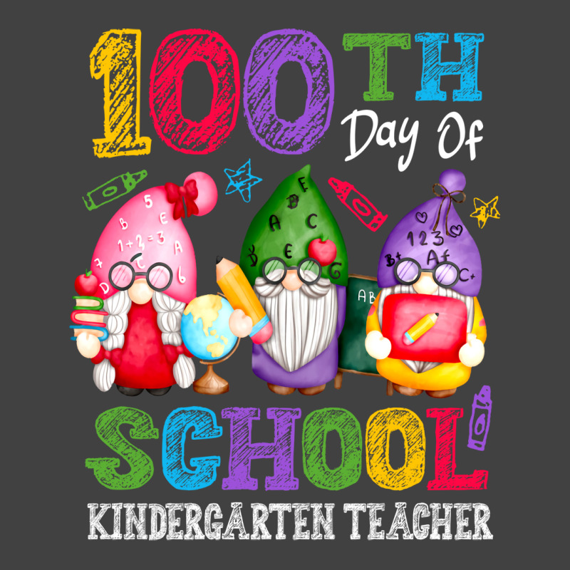 Happy 100th Day Of School Cute Gnome Kindergarten Teacher Trending Vintage T-shirt | Artistshot