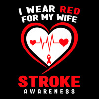 I Wear Red For My Wife Stroke Awareness Men's 3/4 Sleeve Pajama Set | Artistshot