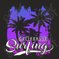 California Surfing Paradise,california Surfing Ladies Fitted T-shirt | Artistshot