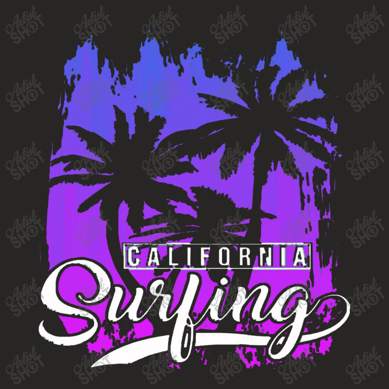 California Surfing Paradise,california Surfing Ladies Fitted T-Shirt by tomjerrycrush39 | Artistshot