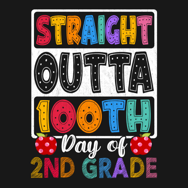 Straight 100th Day Of 2nd Grade Happy 100 Days Of School Flannel Shirt | Artistshot