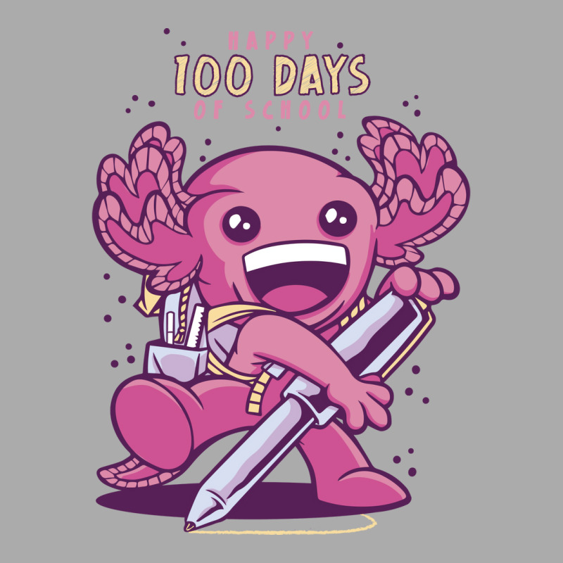 100 Days Of School Axolotl Vintage T-shirt | Artistshot