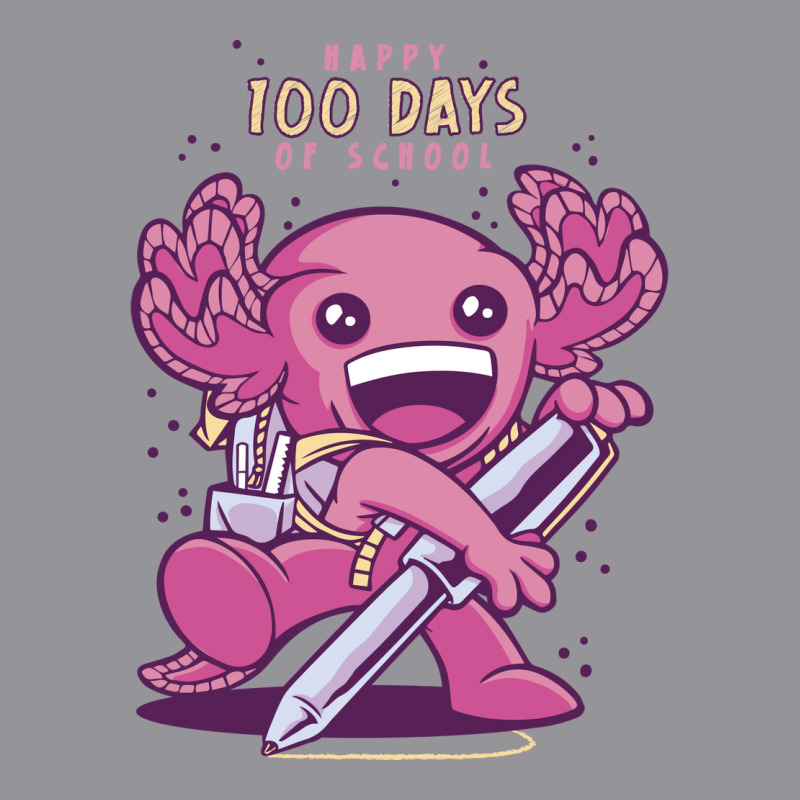 100 Days Of School Axolotl Vintage 3/4 Sleeve Shirt | Artistshot