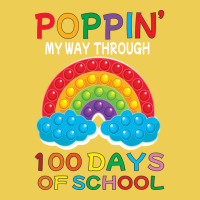 Poppin My Way Through 100 Days Of School Hipster Graphic T-shirt | Artistshot