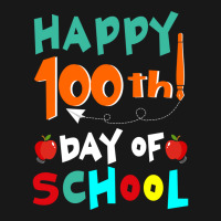 Happy 100th Day Of School Retro Music Flannel Shirt | Artistshot