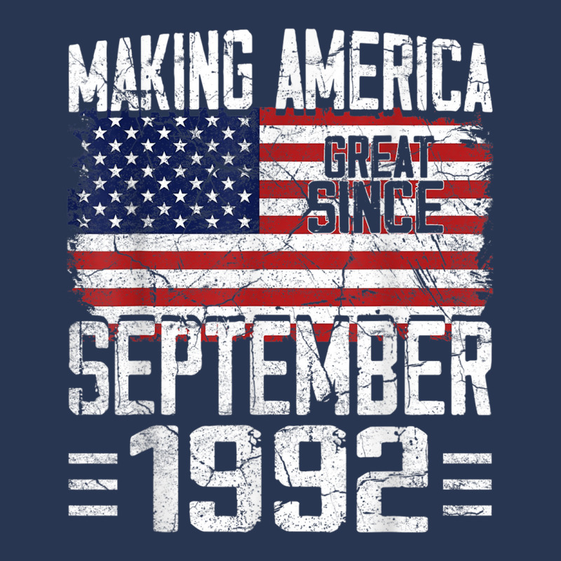 28th Birthday Gift September 1992 American Flag 28 Years Old Men Denim Jacket by ALFREDMCGOWAN | Artistshot