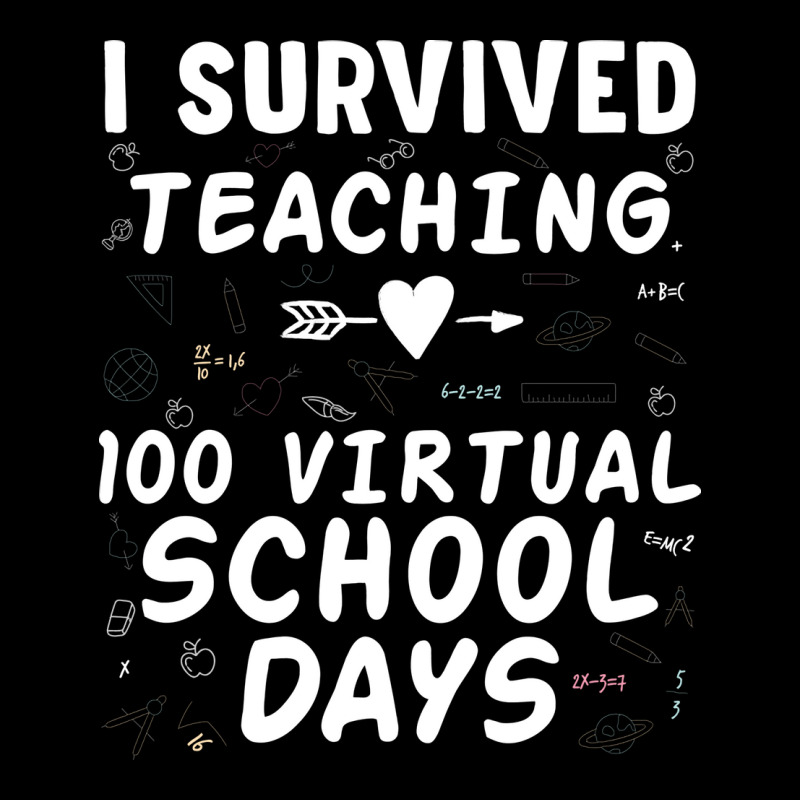 I Survived Teaching 100 Virtual School Days Stars Long Sleeve Shirts | Artistshot