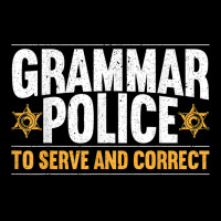 Grammar Police To Serve And Correct Grammar Nazy English Adjustable Cap | Artistshot