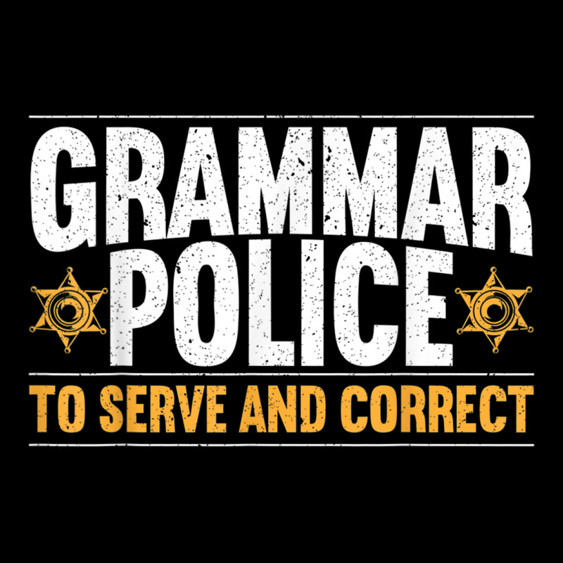 Grammar Police To Serve And Correct Grammar Nazy English Adjustable Cap by RachelRenePeckham | Artistshot