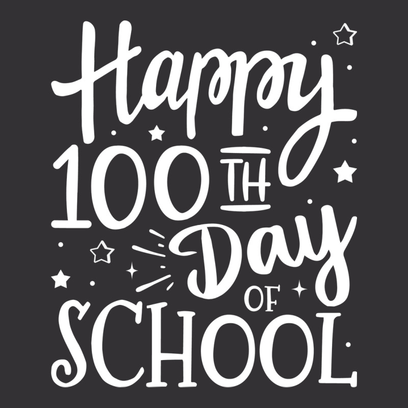 Happy 100th Day Of School For 100 Days Student And Teacher Stars Vintage Hoodie | Artistshot