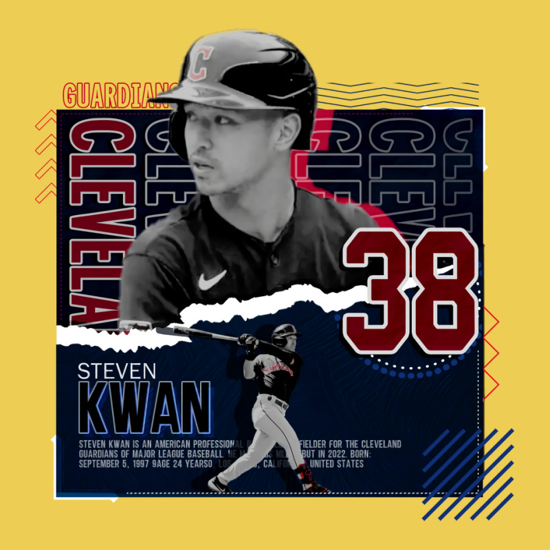 Steven Kwan Baseball Paper Poster Guardians Boy Metal Print Vertical | Artistshot