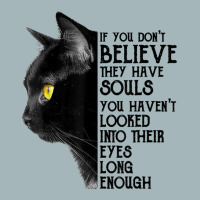 If You Don't Believe They Have Souls Black Cat Lover Gift T Shirt Unisex Sherpa-lined Denim Jacket | Artistshot