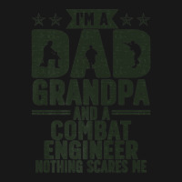 Mens I'm A Dad And Grandpa Combat Engineer Combat Engineering Premium Flannel Shirt | Artistshot