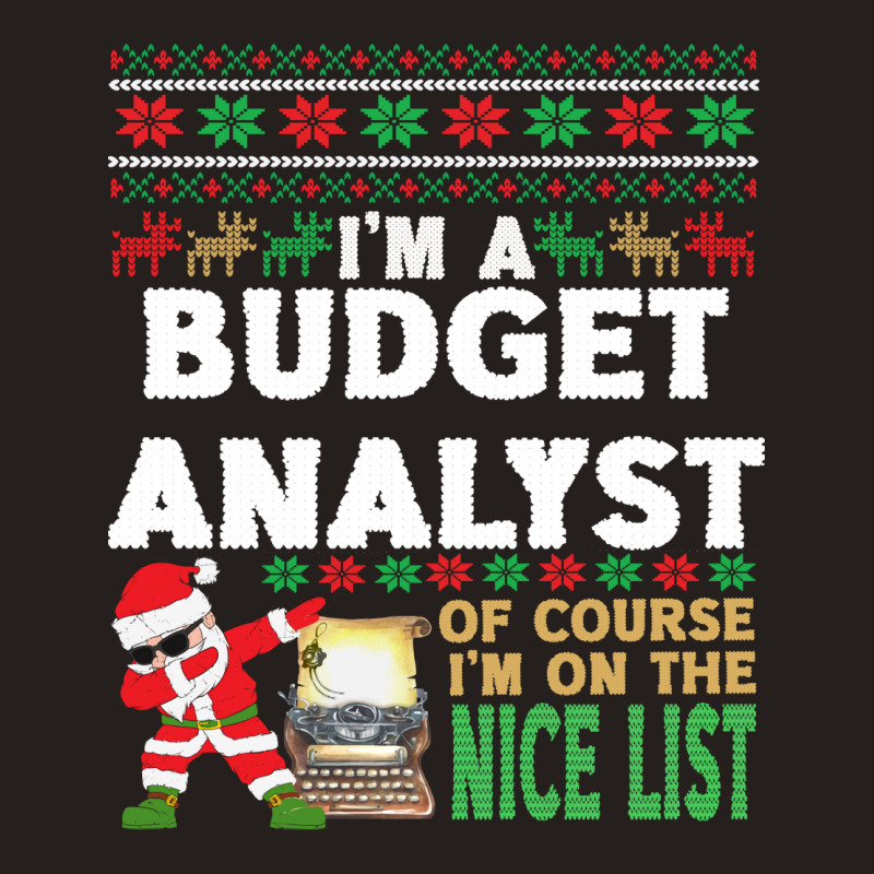 Budget Analyst  Ugly Christmas Budget Analyst Gift Tank Top | Artistshot