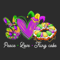 Peace Love King Cake Funny Mardi Gras Party Carnival Gift Exclusive T-shirt | Artistshot