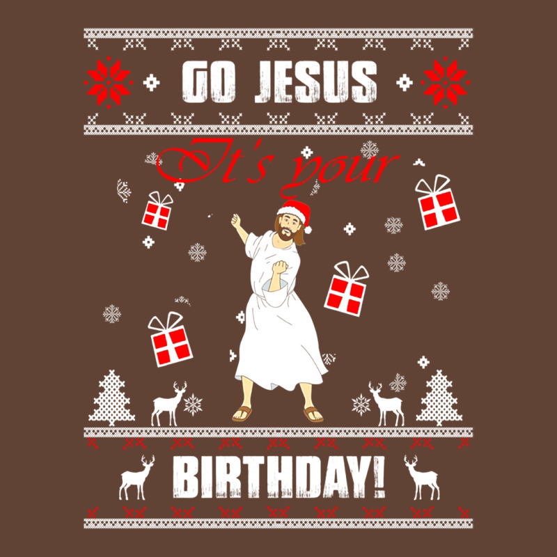 Go Jesus Its Your Birthday Ugly Christmas Sweater Green T-shirt | Artistshot