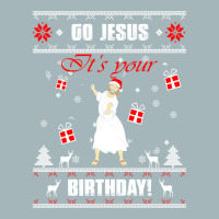 Go Jesus Its Your Birthday Ugly Christmas Sweater Green Unisex Sherpa-lined Denim Jacket | Artistshot