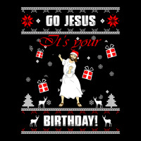 Go Jesus Its Your Birthday Ugly Christmas Sweater Green Men's Long Sleeve Pajama Set | Artistshot