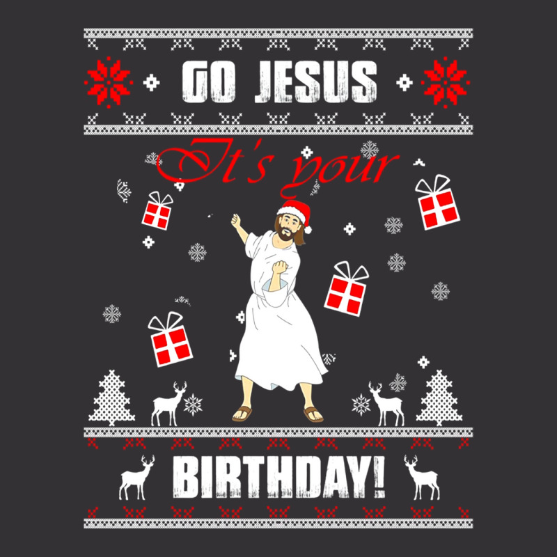 Go Jesus Its Your Birthday Ugly Christmas Sweater Green Vintage Hoodie | Artistshot