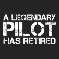 A Legendary Pilot Has Retired Retirement Copilot 3/4 Sleeve Shirt | Artistshot