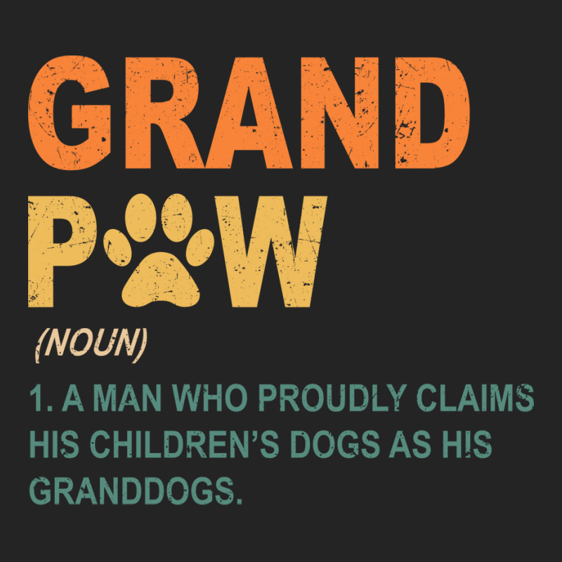 Funny Best Dog Grandpa Ever Grandpaw Apparel Retro Grand Paw Nature 3/4 Sleeve Shirt | Artistshot