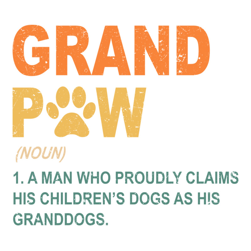 Funny Best Dog Grandpa Ever Grandpaw Apparel Retro Grand Paw Nature Men's T-shirt Pajama Set | Artistshot