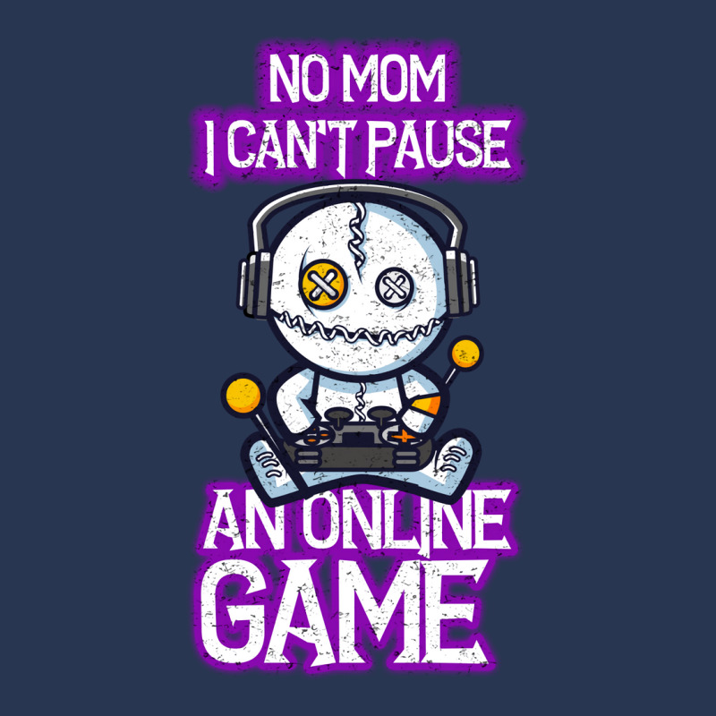 No Mom I Cant Pause An Online Game Funny Online Gamer Men Denim Jacket | Artistshot