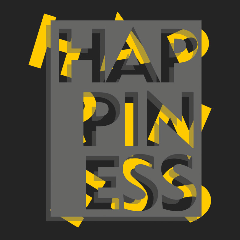 3d Effect Scrambled Letter Of Happiness Tumblr 3/4 Sleeve Shirt by ntifuolvierd | Artistshot