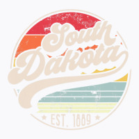 Limited Edition Retro South Dakota Home State Sd Cool 70s Style Sunset T-shirt | Artistshot