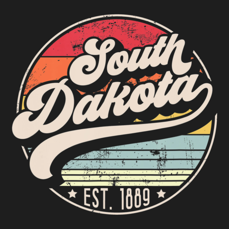 Limited Edition Retro South Dakota Home State Sd Cool 70s Style Sunset Classic T-shirt | Artistshot