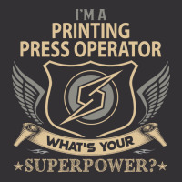 Printing Press Operator Superpower Vintage Hoodie And Short Set | Artistshot