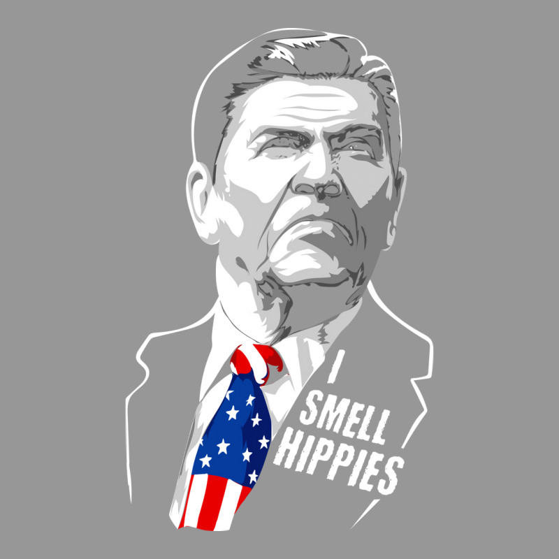 Funny I Smell Hippies Vintage Ronald Reagan Women's V-Neck T-Shirt by fiilipkuytfq | Artistshot