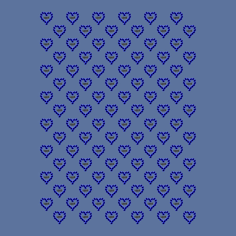 Love Heart In Blue Color Pattern Blue Lightweight Hoodie | Artistshot