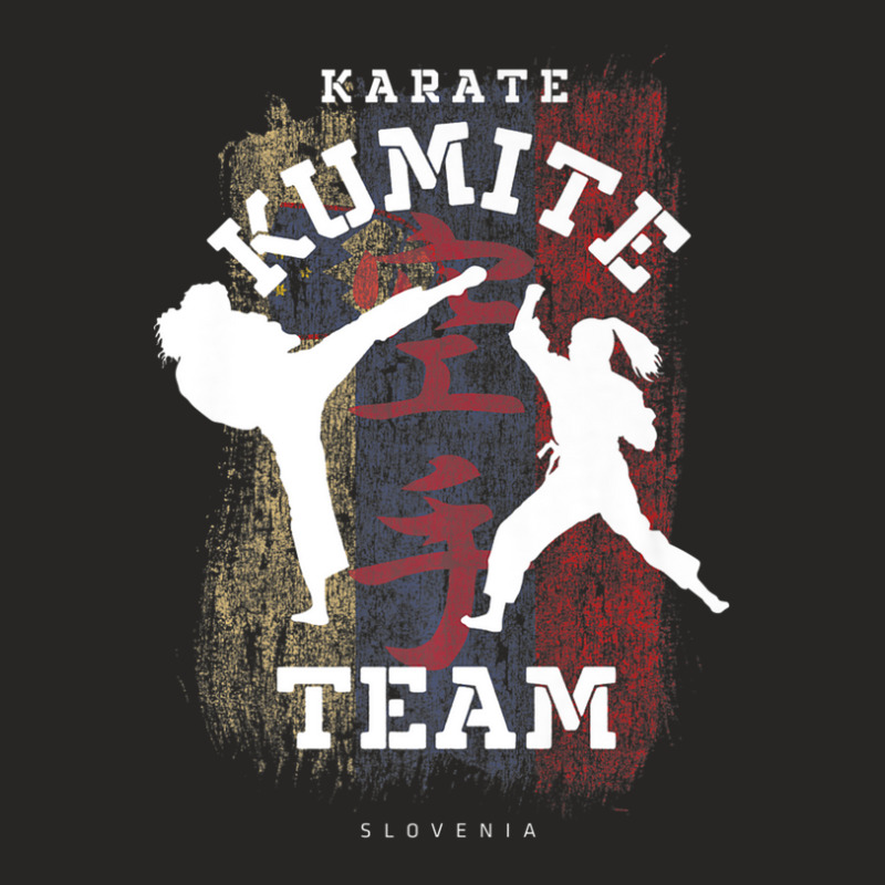 Slovenia Karate Kumite Martial Arts Women Girl Karate Ladies Fitted T-Shirt by garbaaargouby | Artistshot