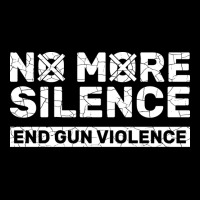 No More Silence End Gun Violence Awareness Day Love Cropped Sweater | Artistshot