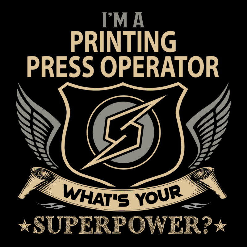 Printing Press Operator T  Superpower Gift Item Tee Men's 3/4 Sleeve Pajama Set | Artistshot