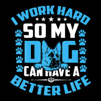 Mens I Work Hard So My Dog Can Have A Better Life, Distressed Dog Baby Bibs | Artistshot