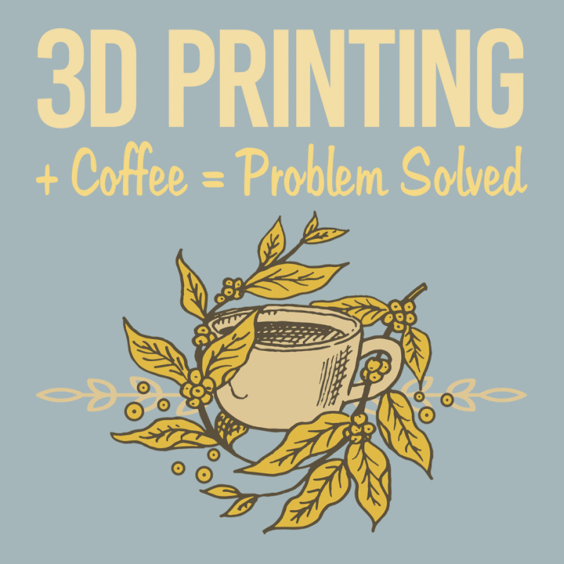 Problem Solved Coffee 3d Printing Quote Unisex Sherpa-Lined Denim Jacket by quningakaara8 | Artistshot