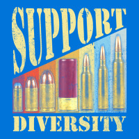 Support Diversity Gun Bullets Veteran Soldier Vintage Girl Graphic T-shirt | Artistshot