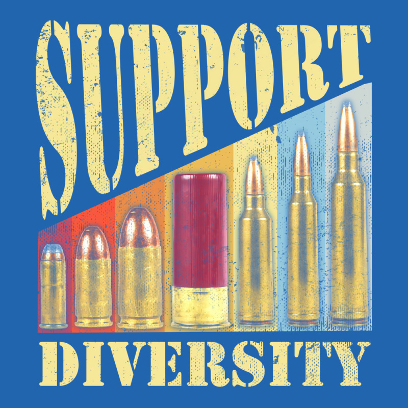 Support Diversity Gun Bullets Veteran Soldier Vintage Girl Pocket T-shirt | Artistshot