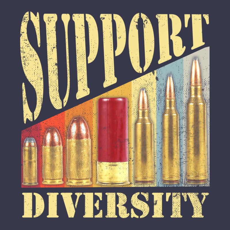 Support Diversity Gun Bullets Veteran Soldier Vintage Girl Long Sleeve Shirts | Artistshot