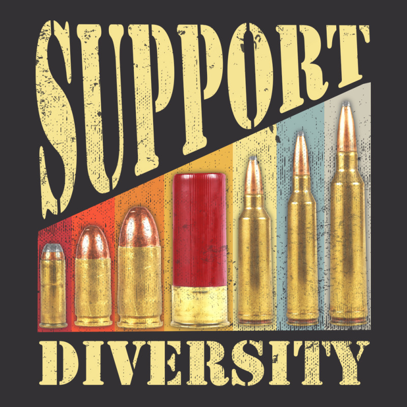 Support Diversity Gun Bullets Veteran Soldier Vintage Girl Vintage Hoodie And Short Set | Artistshot