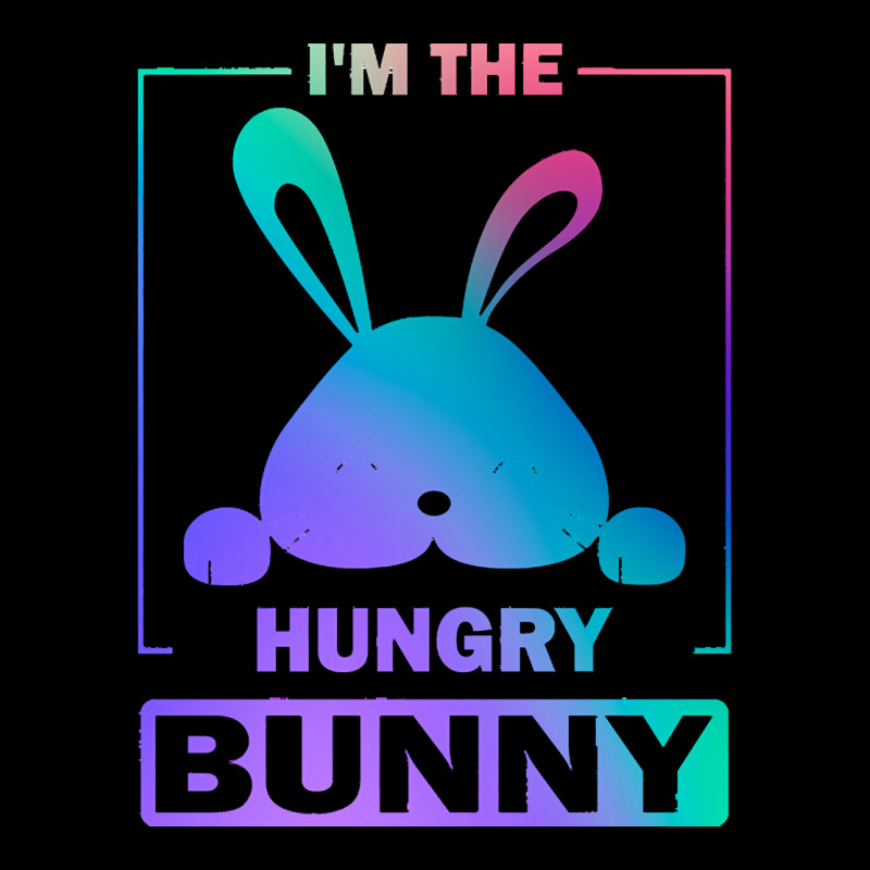 Im The Hungry Bunny T  Shirt Funny Colorful Bunny, I'm The Hungry Bunn Pocket T-shirt | Artistshot