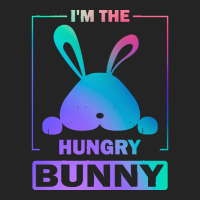 Im The Hungry Bunny T  Shirt Funny Colorful Bunny, I'm The Hungry Bunn 3/4 Sleeve Shirt | Artistshot