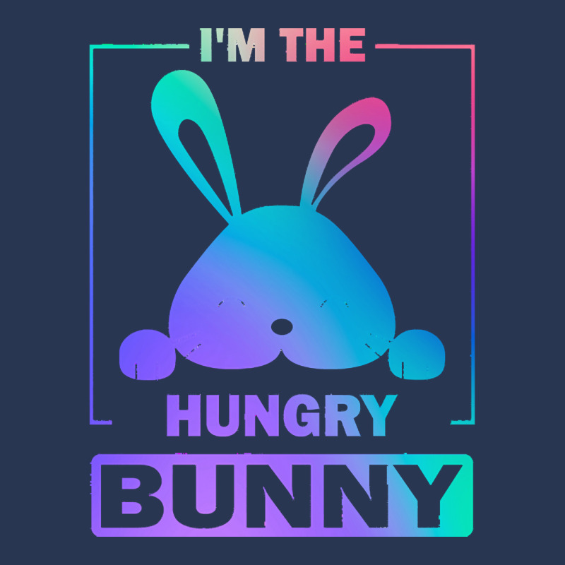 Im The Hungry Bunny T  Shirt Funny Colorful Bunny, I'm The Hungry Bunn Men Denim Jacket | Artistshot