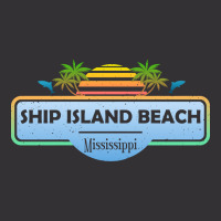 Artistshort Trending Ship Island Beach Mississippi, Palm Trees Sunset Vintage Short | Artistshot